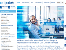 Tablet Screenshot of callpoint.ch